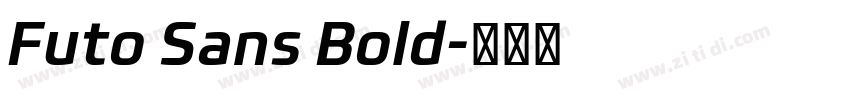 Futo Sans Bold字体转换
